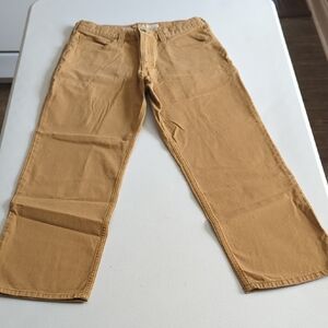 Carhartt Relaxed Fit Khaki Work Pants Nice!! 32x30  5 Pockets...